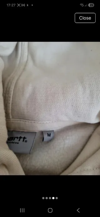 Sudadera Carhartt Crema Talla M