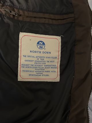 Piumino North Sails marrone uomo