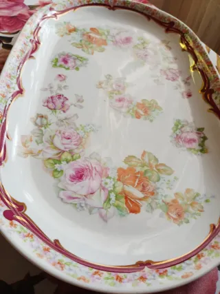 Set caffè porcellana decorato floreale