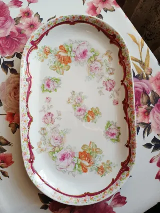 Set caffè porcellana decorato floreale