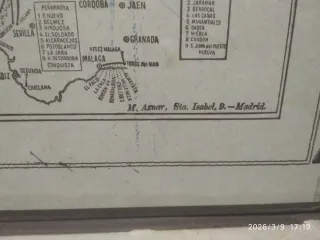 Calendario Perpetuo y Mapa Ferrocarriles Esp.
