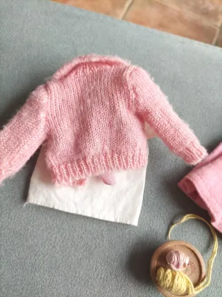 Abbigliamento Barbie: Set rosa e bianco