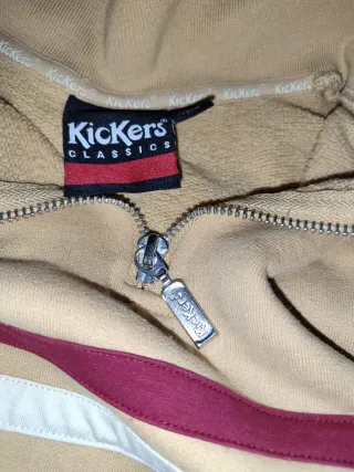 Sudadera Kickers Vintage Beige y Roja