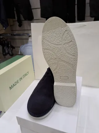 Polacchini camoscio blu tg. 43