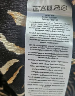 Jersey Tallas Grandes Animal Print Zebra 54 56