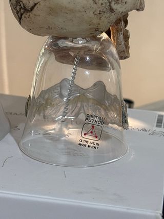 Campanellino ceramica angelo e teschio