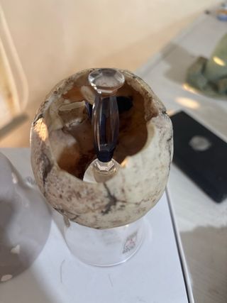 Campanellino ceramica angelo e teschio