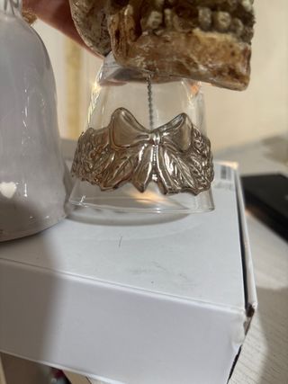 Campanellino ceramica angelo e teschio