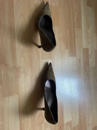 Zapatos de tacón mujer ante