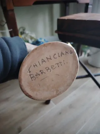 Vaso ceramica Chianciano decorato fiori