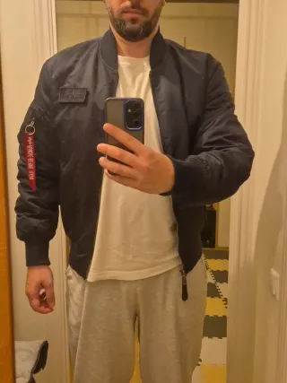 Chaqueta Bomber Alpha Industries Azul - Talla L