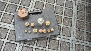 Antigüedad: Juego de pesas