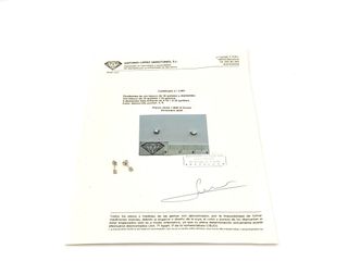 pendientes oro 18k con piedra con diamante