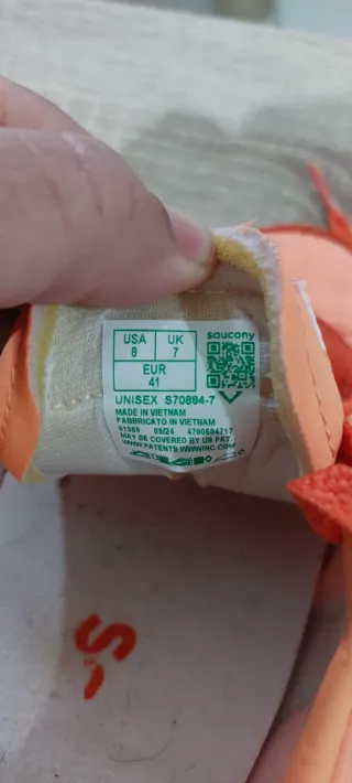 Zapatillas Saucony Naranja y Azul