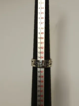 Anillo Plata Ley Patrón Griego 15,5mm/ T 55,5.