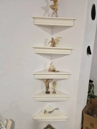 6 Estante Rinconera DICOAL Madera 35x35cm