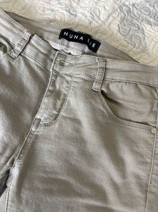 Pantalón pitillo Nuna Lie gris mujer