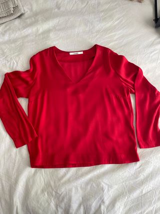 Blusa Uterqüe Roja Talla M