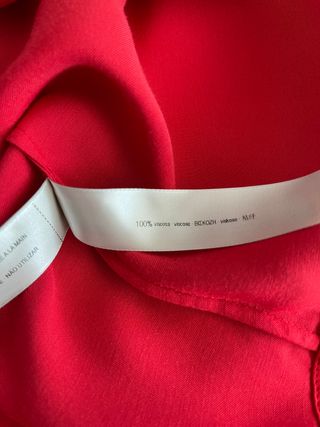 Blusa Uterqüe Roja Talla M