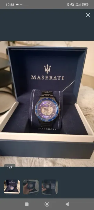 Reloj Maserati Automático Hombre Azul