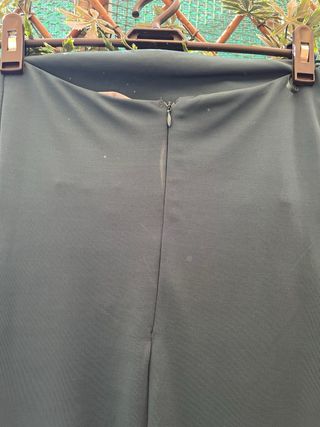 Vestido verde de fiesta sin tirantes