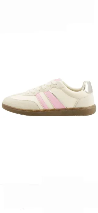 Deportivas beige y rosa T.38