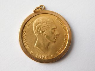 Moneda Oro Alfonso XII 25 Pesetas 1878