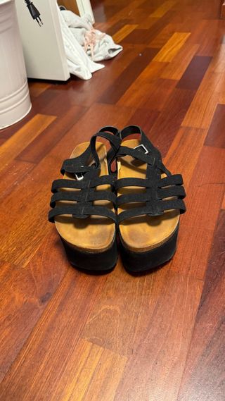 Sandalias negras plataforma