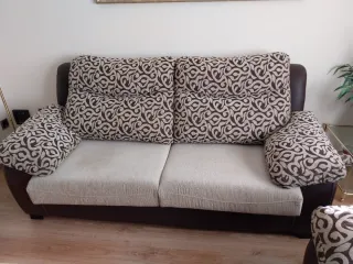 Conjunto  salón,muebles, mesa,sillas, sofas