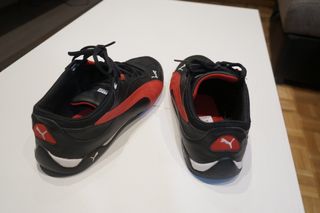 zapatillas puma negras y rojas n44