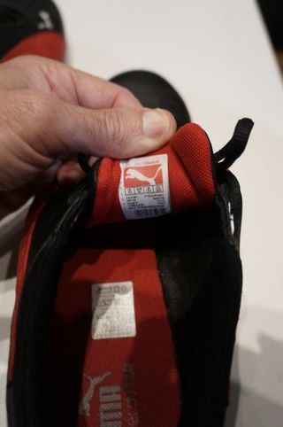 zapatillas puma negras y rojas n44