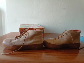 Botines Vintage Vulladi - Ante marrón -Talla 38