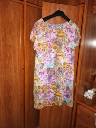 Vestido estampado floral talla única