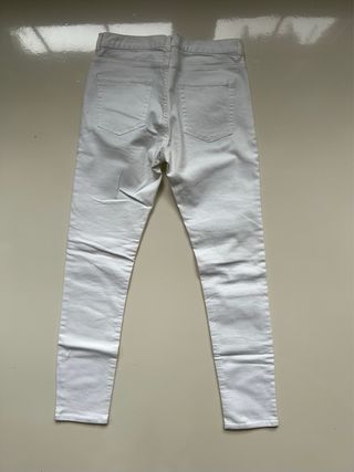 Pantalón vaquero skinny H&M blanco