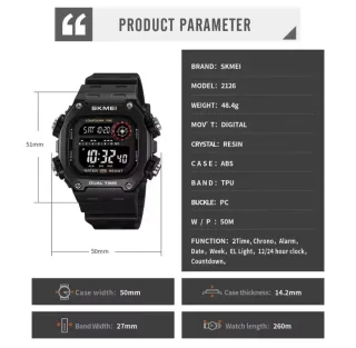 Reloj Digital Dual Time