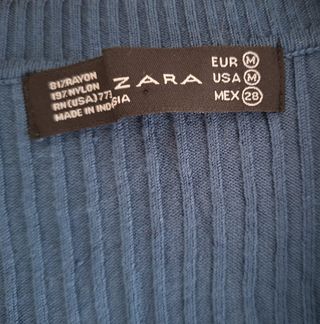 Cárdigan Zara azul