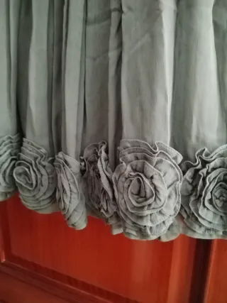 Vestido verde con flores