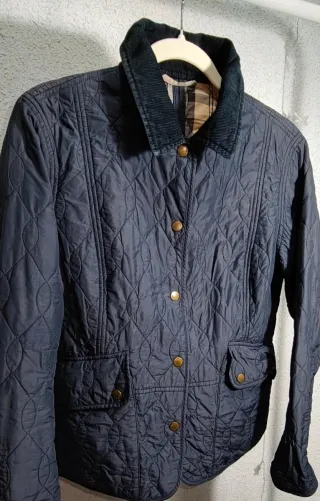 Chaqueta acolchada azul mujer original