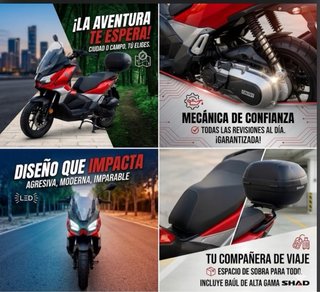 Moto Voge SR1 ADV + Baúl + 2 Cascos