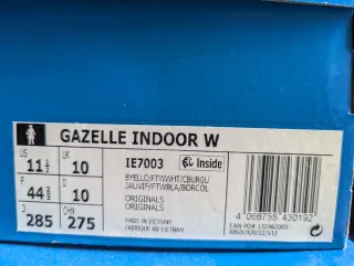 Adidas Gazelle Indoor W  T-44 2/3 y T-45 1/3