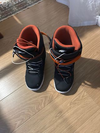 Botas Snowboard Wedze Foraker 300 Negro/Naranja