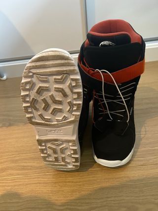 Botas Snowboard Wedze Foraker 300 Negro/Naranja