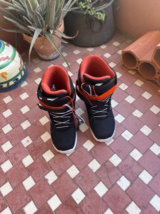 Botas Snowboard Wedze Foraker 300 Negro/Naranja