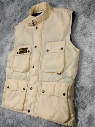 Belstaff Chaleco Utilitario Hombre Crema Reflectan