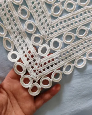 Copriletto uncinetto fatto a mano