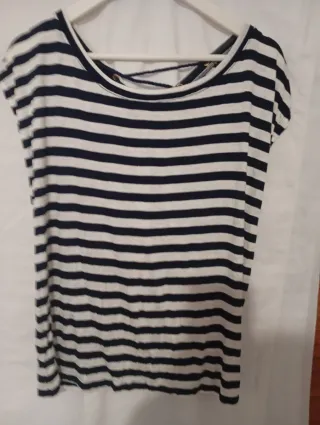 Blusa Rayas Manga Corta Mujer