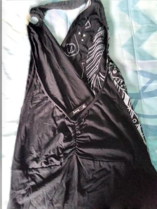 Top Stradivarius negro y multicolor