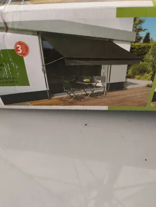 Toldo para balcón o terraza gris