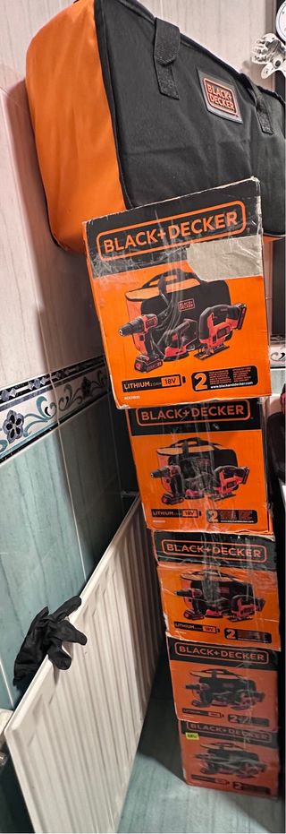 Kit Black+Decker 18V 2 Baterias 2AH 18V3 Máquinas
