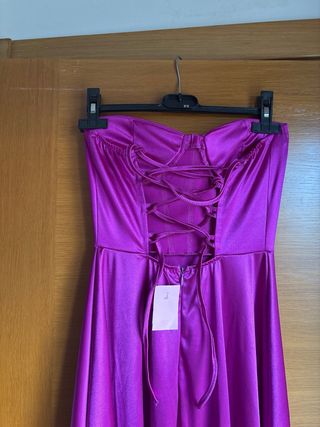 Vestido fiesta elegante fucsia